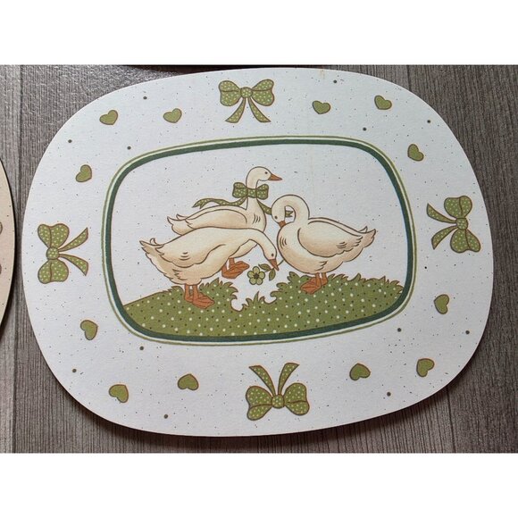 Set Of 4 Gansegluck by Pfalzkeramik Vintage Duck Design Placemats - Picture 2 of 5